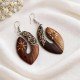 Hot Sale Painting Wood Earrings Fresh Look